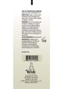 Juicy AF Desensitizing Water Based Lubricant Gel 2oz