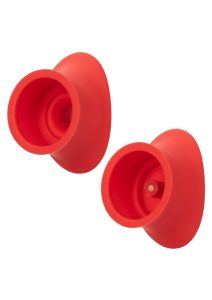 French Kiss Suck and Play Rechargeable Silicone Interchangeable Set - Red