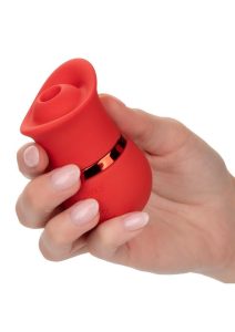 French Kiss Suck and Play Rechargeable Silicone Interchangeable Set - Red