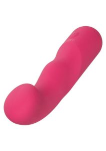 Liquid Silicone Pixies Ripple Rechargeable Vibrator - Pink