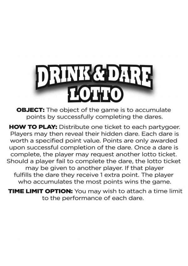 Happy F`n Birthday Lotto Dare Game
