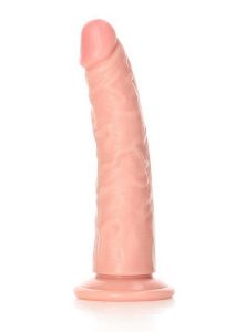 RealRock Slim Realistic Dildo with Suction Cup 6in - Vanilla