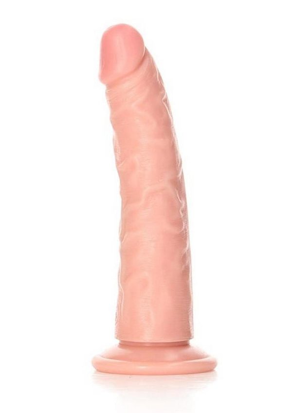 RealRock Slim Realistic Dildo with Suction Cup 6in - Vanilla