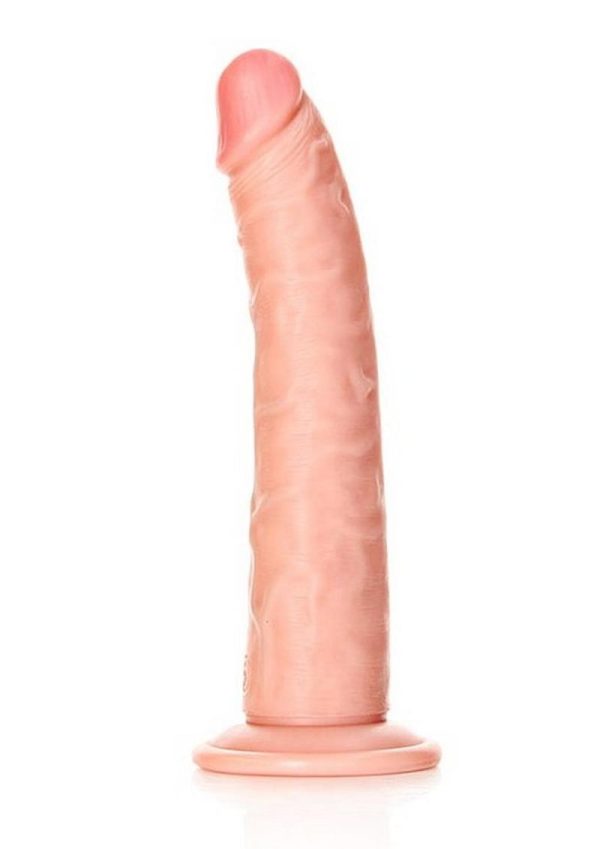 RealRock Slim Realistic Dildo with Suction Cup 8in - Vanilla