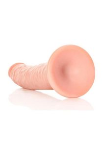 RealRock Slim Realistic Dildo with Suction Cup 8in - Vanilla