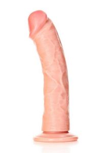 RealRock Curved Realistic Dildo with Suction Cup 8in - Vanilla