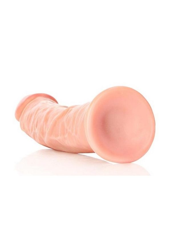 RealRock Curved Realistic Dildo with Suction Cup 9in - Vanilla