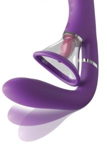 Fantasy For Her Ultimate Pleasure Pro Rechargeable Silicone Vibrator - Purple/Clear
