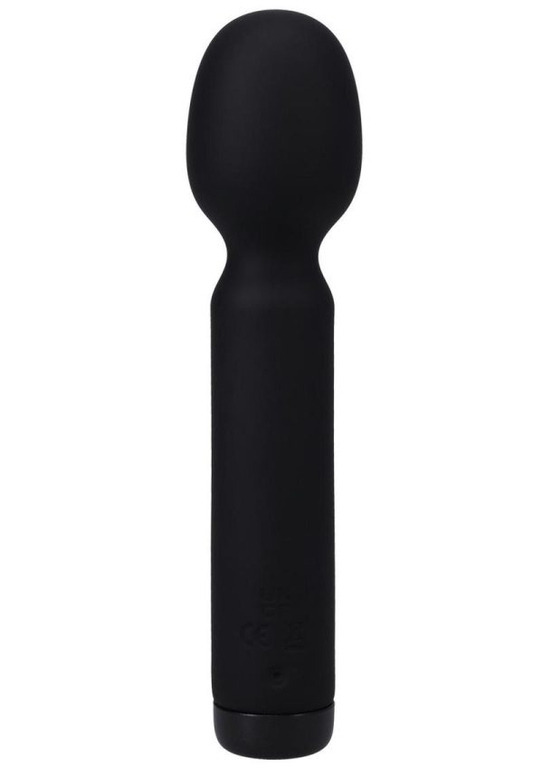 In a Bag Silicone Rechargeable Wand Massager - Black