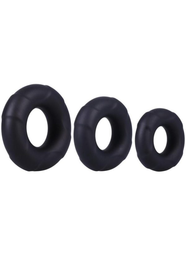 In a Bag Cock Ring Set - Black