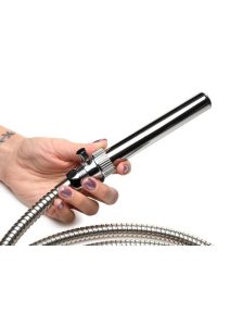CleanStream Enema Nozzle Stainless Steel with Push Valve