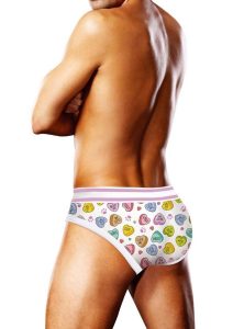 Prowler Candy Hearts Brief - XXL - White