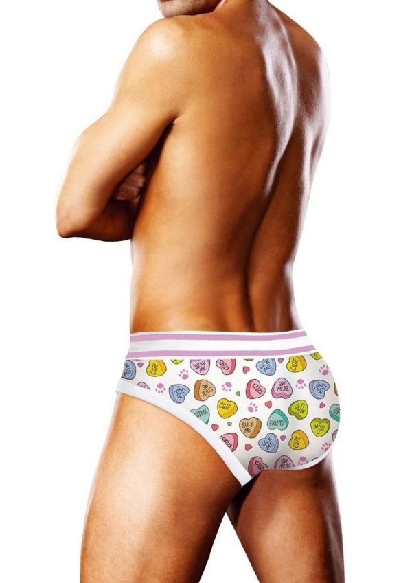 Prowler Candy Hearts Brief - XXL - White