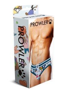 Prowler Bears with Hearts Brief - XL - Blue