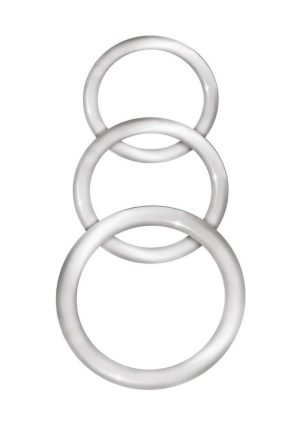 Enhancer Silicone Cock Rings - Clear
