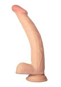 Realcocks Dual Layered Bendable Dildo 10in - Vanilla