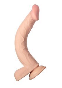 Realcocks Dual Layered Bendable Dildo 10in - Vanilla