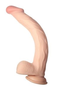 Realcocks Dual Layered Bendable Dildo 11in - Vanilla