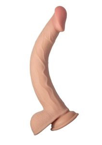 Realcocks Dual Layered Bendable Dildo 11in - Vanilla