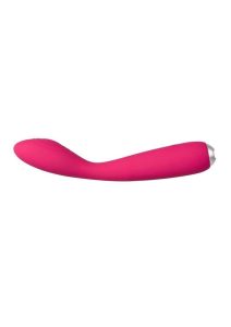 Svakom Iris Silicone G-Spot Rechargeable Vibrator - Plum Red/Silver