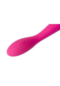 Svakom Iris Silicone G-Spot Rechargeable Vibrator - Plum Red/Silver