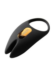 Svakom Winni 2 Silicone App Compatible Cock Ring with Remote Control - Black/Gold