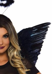 Leg Avenue Angel Wings Kit - OS - Black