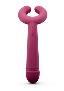 Please Me Rechargeable Silicone Vibrator - Plum Star