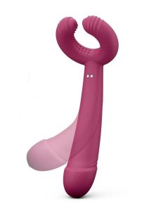 Please Me Rechargeable Silicone Vibrator - Plum Star