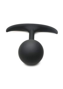 Heavy Hitters Comfort Plugs Premium Silicone Weighted Round 4.4in - Black