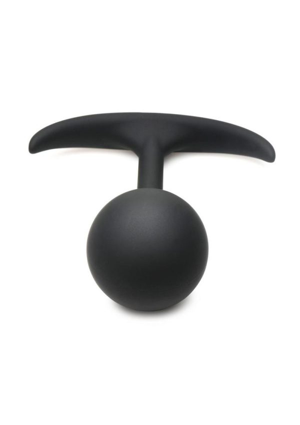Heavy Hitters Comfort Plugs Premium Silicone Weighted Round 4.4in - Black