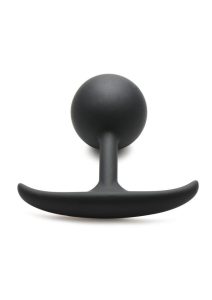 Heavy Hitters Comfort Plugs Premium Silicone Weighted Round 4.4in - Black