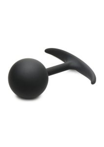Heavy Hitters Comfort Plugs Premium Silicone Weighted Round 4.7in - Black