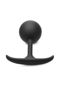 Heavy Hitters Comfort Plugs Premium Silicone Weighted Round 4.7in - Black