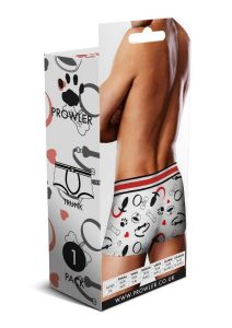 Prowler Puppie Print Trunk - Large - White/Black