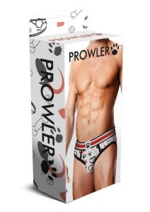 Prowler Puppie Print Brief - Medium - White/Black