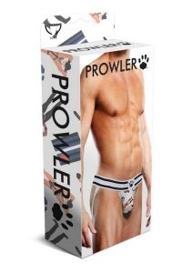 Prowler Leather Pride Jock - Large - White/Black