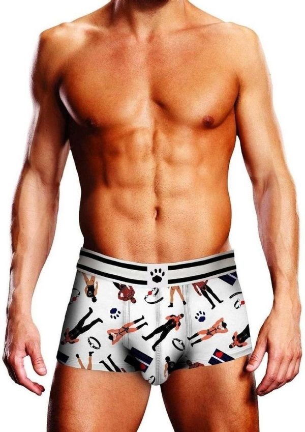 Prowler Leather Pride Trunk - Large - White/Black