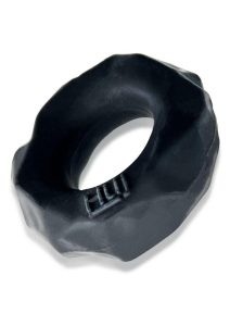 Hunkyjunk Fractal Tactile Cockring - Tar Ice Black