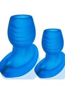 Glowhole 1 Hollow Buttplug with LED Insert - Small - Blue Morph