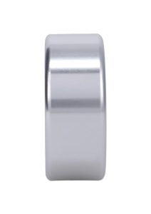 Rock Solid Brushed Alloy Aluminum Cock Ring - Medium - Silver
