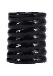 Rock Solid The Cage Textured Cock Cage - Black