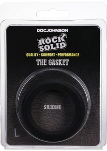 Rock Solid The Silicone Gasket Cock Ring - Large - Black