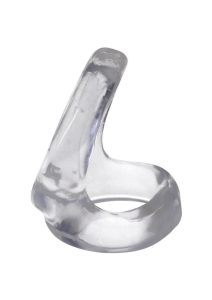 Rock Solid The Hoist Dual Cock Ring - Clear
