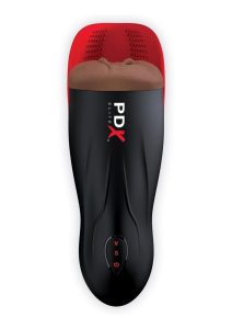PDX Elite Fuck-O-Matic 2 Stroker Rechargeable Masturbator - Black/Chocolate