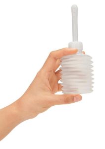 CleanScene Mini Travel Douche Set with One Way Valve (4 Piece) - Red/White