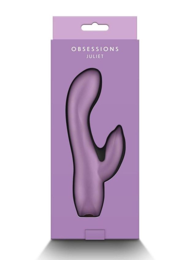 Obsessions Juliet Rechargeable Silicone Rabbit Vibrator - Lavender