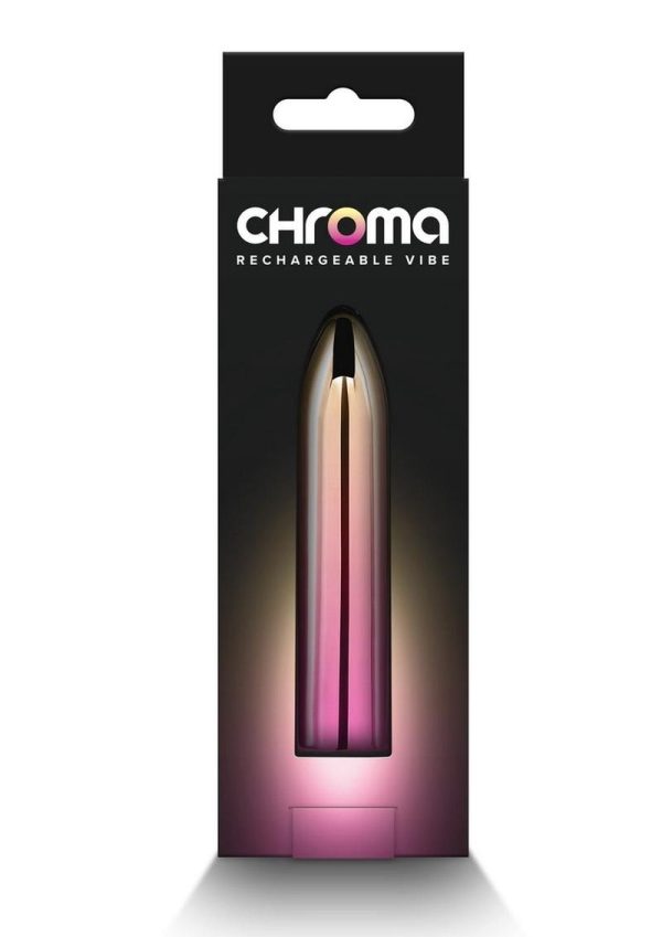 Chroma Sunrise Rechargeable Vibrator - Medium - Multicolor