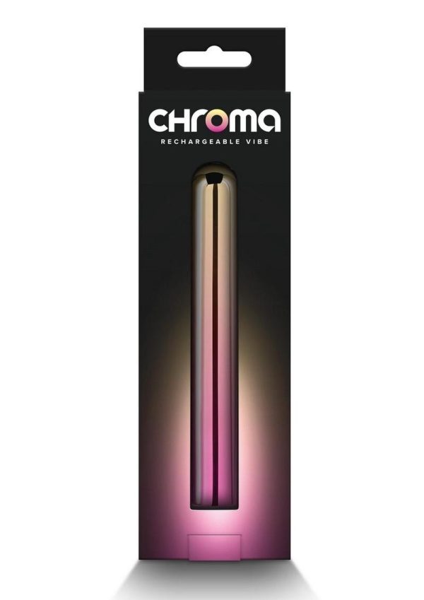 Chroma Sunrise Rechargeable Vibrator - Large - Multicolor