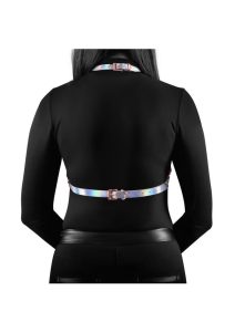 Cosmo Harness Vamp Chest Harness - Large/XLarge - Rainbow